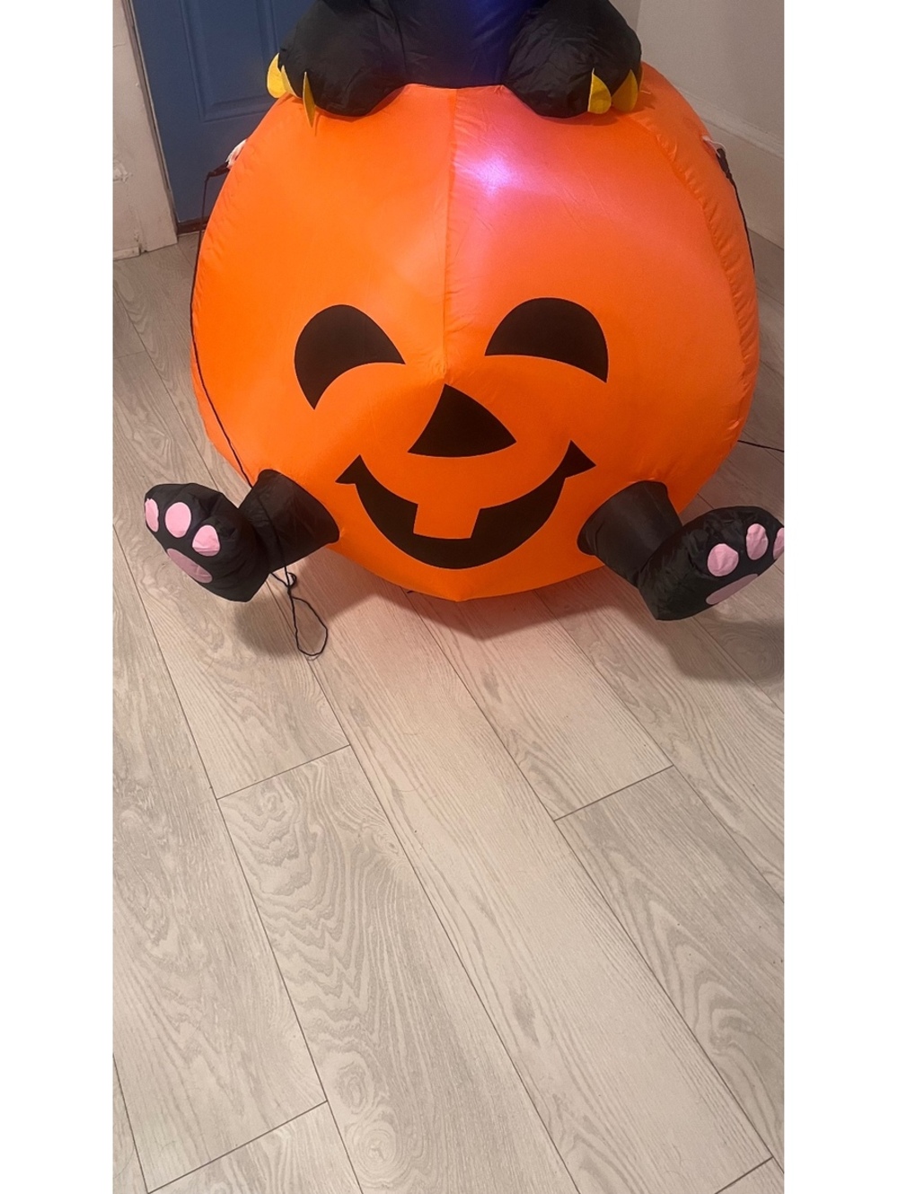 Gemmy Halloween Inflatable 5.5ft Witch Cat Jack Pumpkin Airblow Yard Decor Spook - Picture 4 of 9